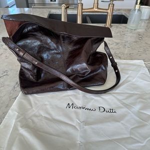 Massimo Dutti bag, couleur brun lustre jamais utilisé, acheter l’an dernier